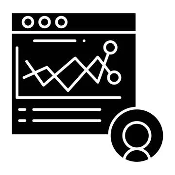User Behavior Glyph Icon Stock Illustration