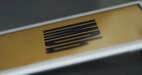 User browsing information in IMDb application on a tablet device Stock Footage 130393128