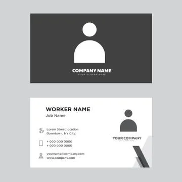 User business card design Illustrazione stock gratuita