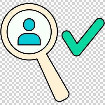 User candidate Illustrazione stock