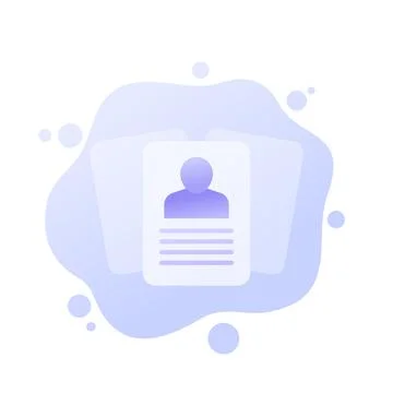 User cards icon, vector design イラスト素材