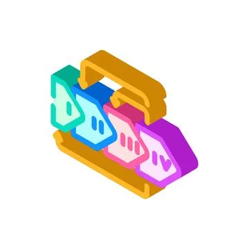 User centered design ucd isometric icon vector illustration Stock Illustration