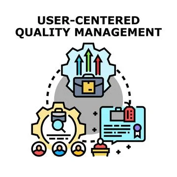 User centered quality management system improving business performance Stock-Illustration