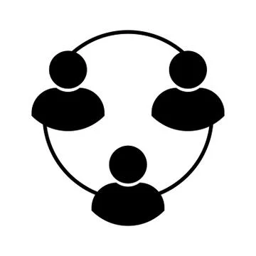 User chain icon vector illustration on white background Stock Illustration