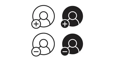 User Check Flat Icon Set. Stock Illustration