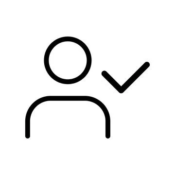 User  Check icon Design nice to see 库存插图