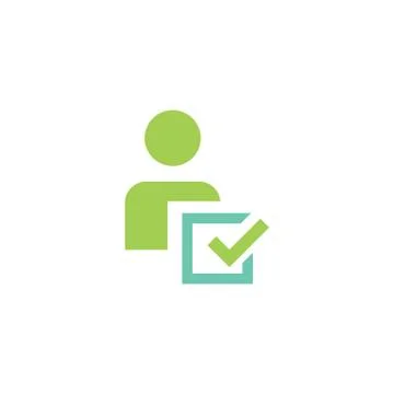 User checklist vector icon design template Stock Illustration