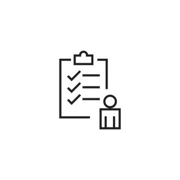 User checklist vector icon design template Stock Illustration