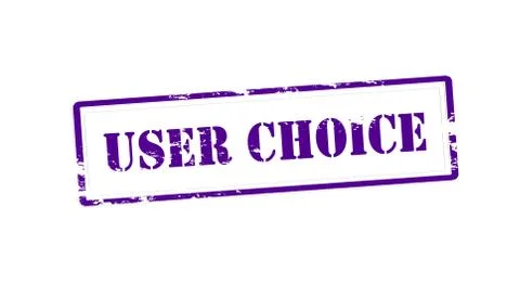 User choice Stock Illustration