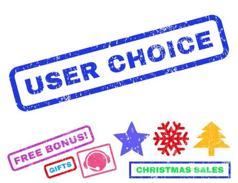 User Choice Rubber Stamp Stock Illustration