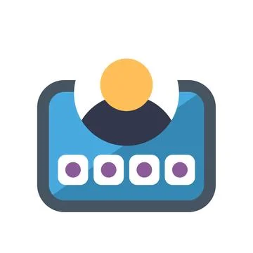 User choosing from multiple options on mobile app Illustrazione stock