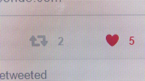 User Clicking On Retweet Button Video stock 72557913