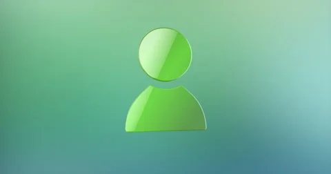 User Color 3d Icon Stock Footage