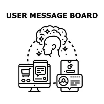 User communication network sharing ideas across devices Stock Illustration