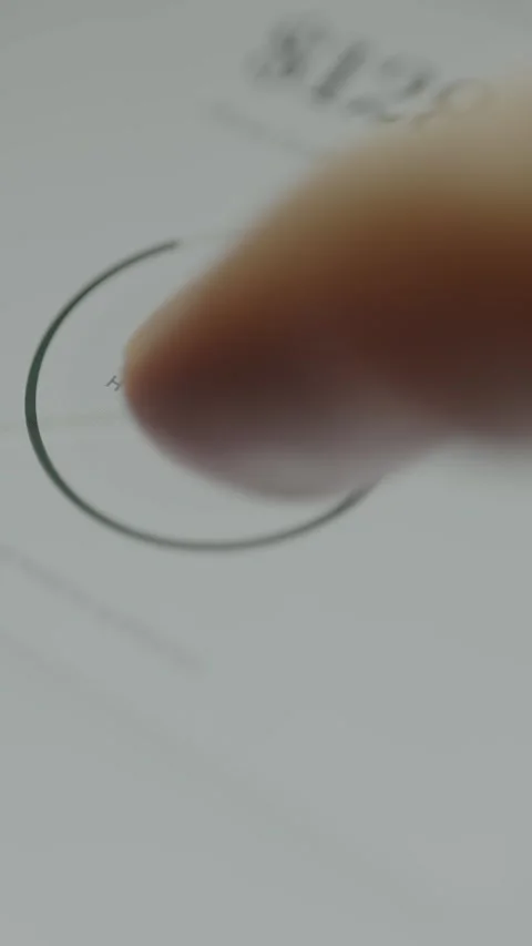 User completes payment by holding the Hold to Pay button Stock Footage 332510481