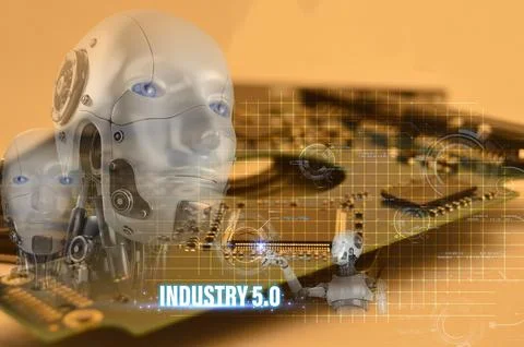 User concept using intelligent robot ai system. Chat with artificial intell.. Stock Photos