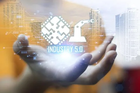 User concept using intelligent robot ai system. Chat with artificial intell.. Stock Photos