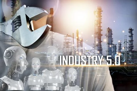 User concept using intelligent robot ai system. Chat with artificial intell.. Stock Photos