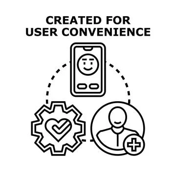 User convenience and mobile service concept Stock Illustration