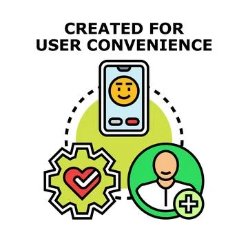 User convenience and mobile service concept Stock Illustration
