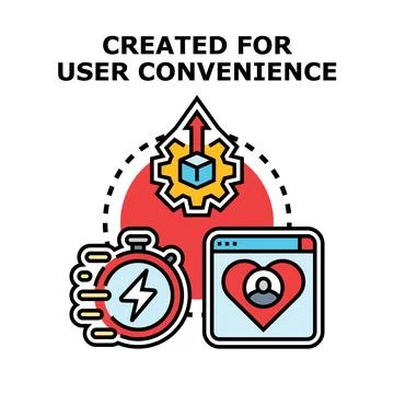 User convenience concept for fast personalized feedback Stock Illustration