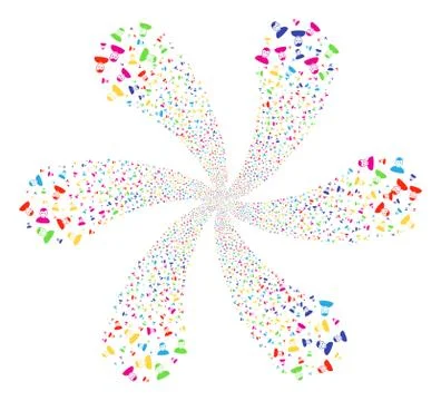User Cycle Flower Cluster 库存插图