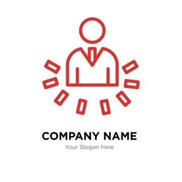 User data analytics company logo design template Stock Illustration