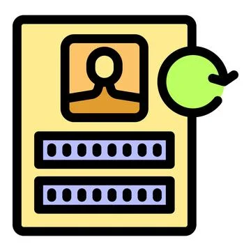 User data protecting with clock symbol is representing time password changing Stock Illustration