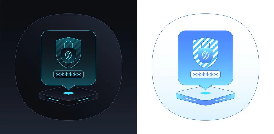 User data protection, cyber security. Safety shield, secure input password, l 스톡 일러스트