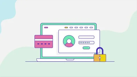 User data Security, Website security, Data privacy Stock Footage 249868819