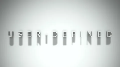 User defined 3D title animation white text on a white background Stock Footage 299373391