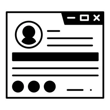 User Dualtone Icon Stock Illustration
