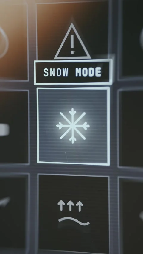 User enables The Snow Mode Stock Footage 335475621