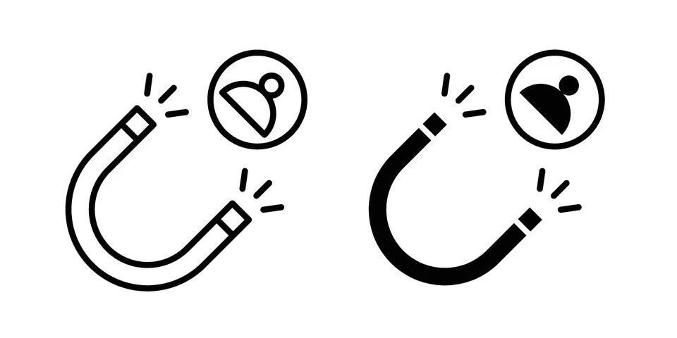 User engagement icon set modern line and solid style collection. Stock Illustration