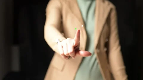 User Engagement Interaction Digital Workspace Image of Confirmation Action Stock Footage 296569194