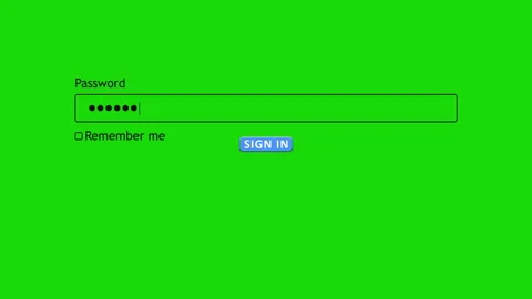 User entering password into website form on green screen background 스톡 동영상 334022042