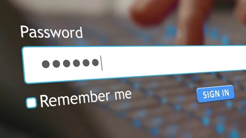 User enters password on website form while hacker attempts to access account 스톡 동영상 334022215