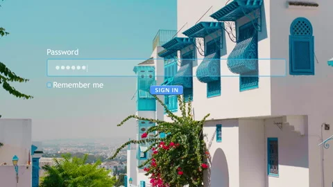 User enters password on website sign-in form in internet browser Stock Footage 334023103