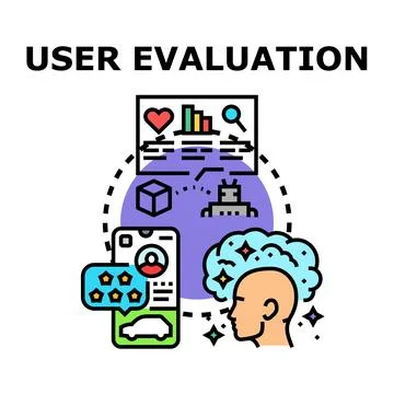 User evaluation process for software applications development イラスト素材