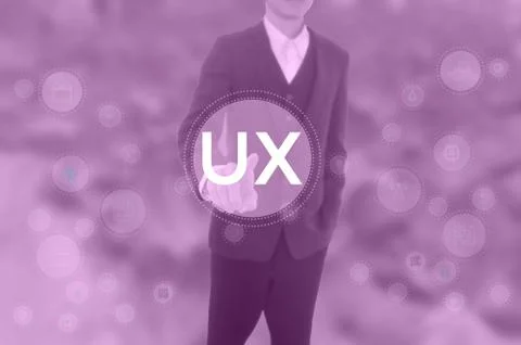 User Experience - business concept Stock Photos