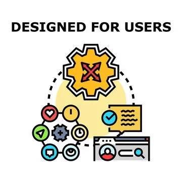 User experience design and interface development process Stock Illustration