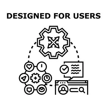 User experience design and interface development process 스톡 일러스트
