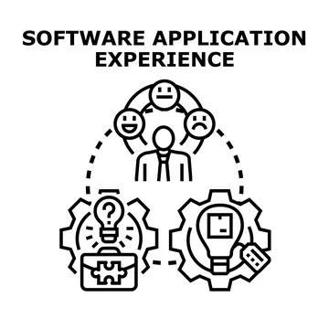 User experience optimizing software application development process イラスト素材