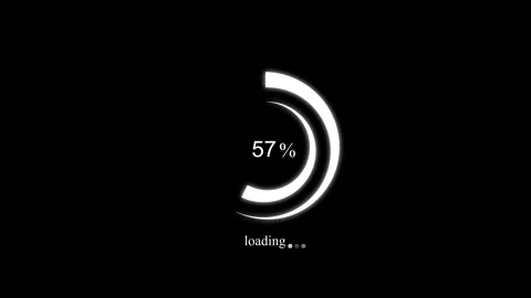 User Experience Waiting Bar Animation with Smooth Loading Progress Effect Stock Footage 337070388