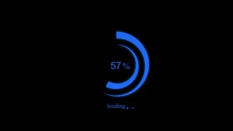 User Experience Waiting Bar Animation with Smooth Loading Progress Effect Stock Footage 337070399