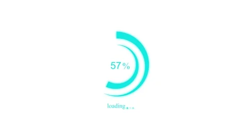 User Experience Waiting Bar Animation with Smooth Loading Progress Effect Stock Footage 337070488