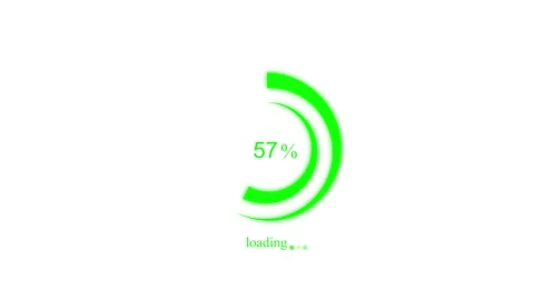 User Experience Waiting Bar Animation with Smooth Loading Progress Effect Stock Footage 337070492