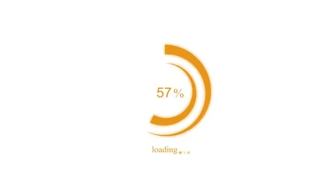 User Experience Waiting Bar Animation with Smooth Loading Progress Effect Stock Footage 337070493