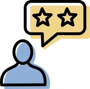 User feedback and review rating icon Stock Illustration