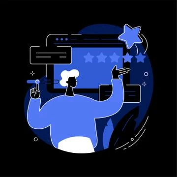 User feedback and website rating abstract concept vector illustration. イラスト素材